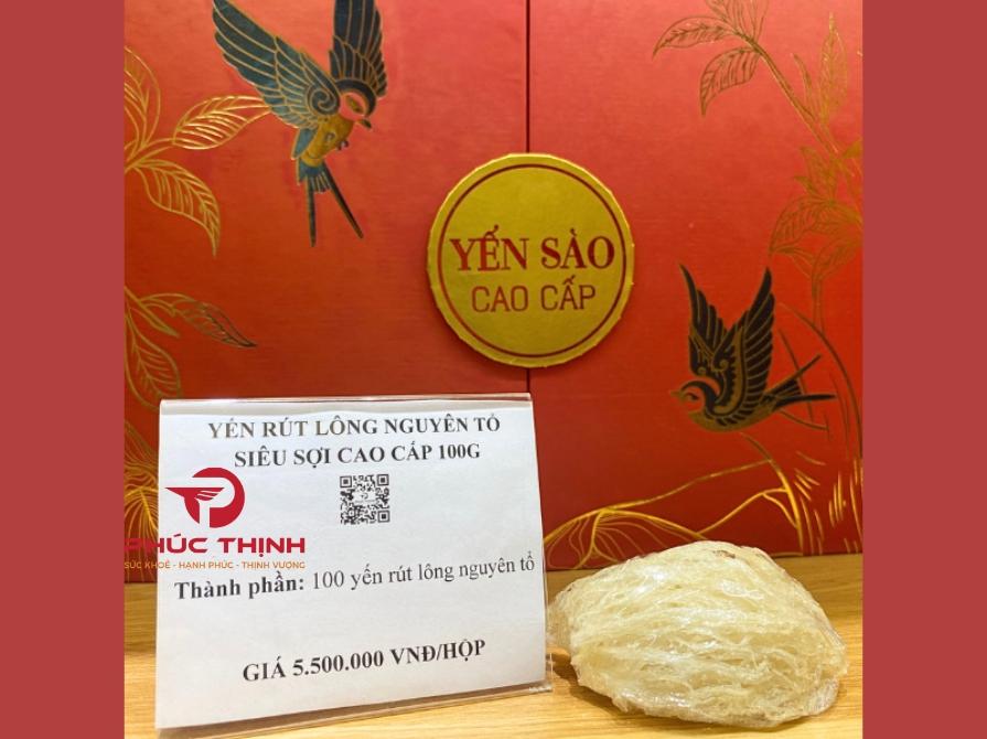 Sản phẩm yến sào đang được ưa chuộng tại sâm nấm Phúc Thịnh