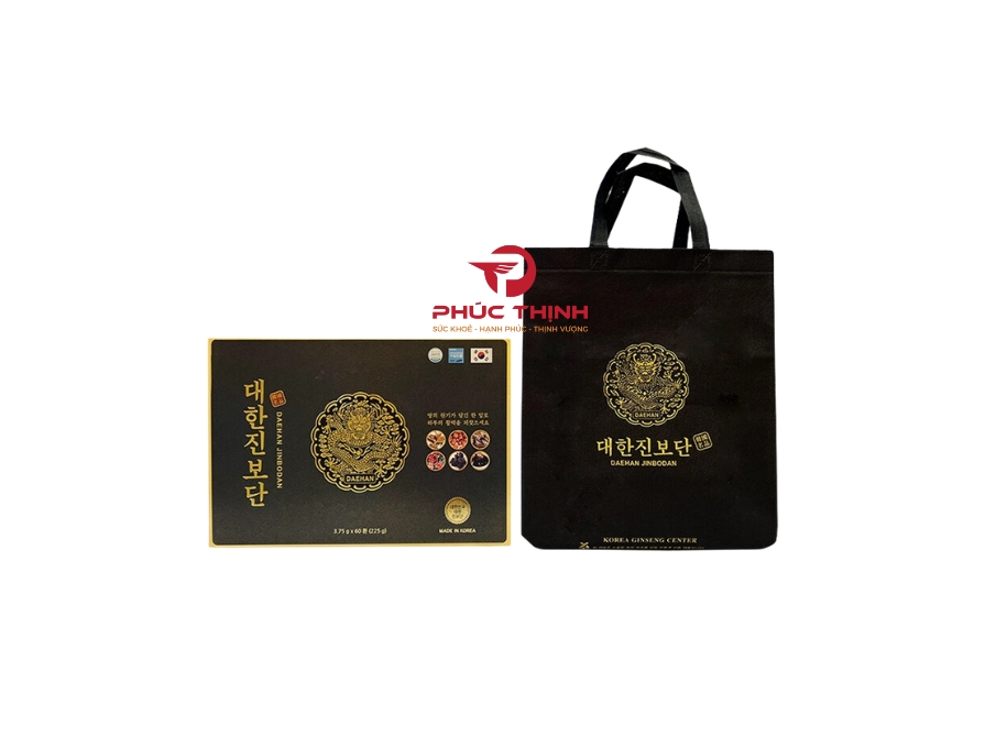 Hình ảnh sản phẩm an cung trầm hương Daehan Jinbodan 3,75g x 60 viên