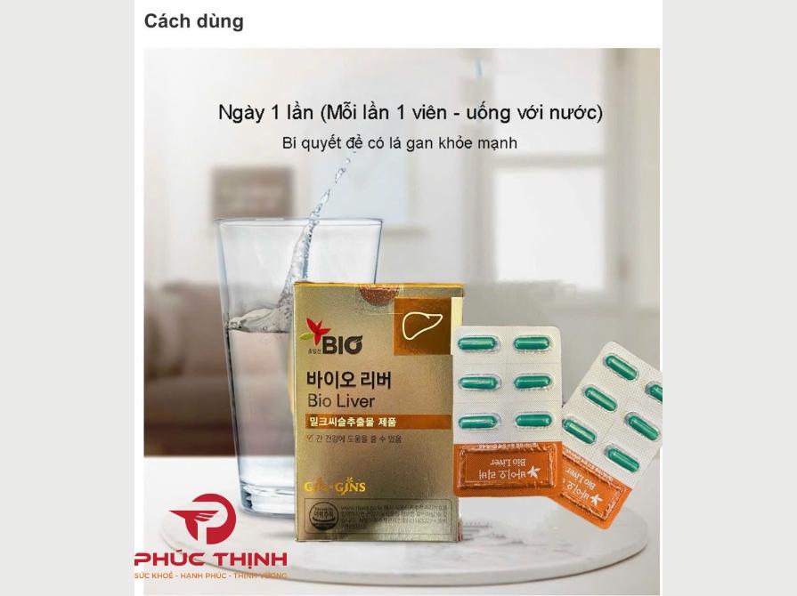 Hình ảnh sản phẩm viên bổ gan Bio Liver Hàn Quốc hộp 90 viên