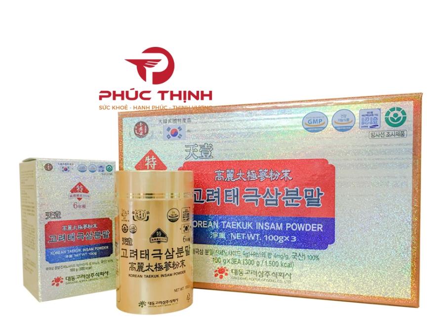 Hình ảnh sản phẩm bột thái cực sâm 100% (100g x 3)-4mg/g - Daedong