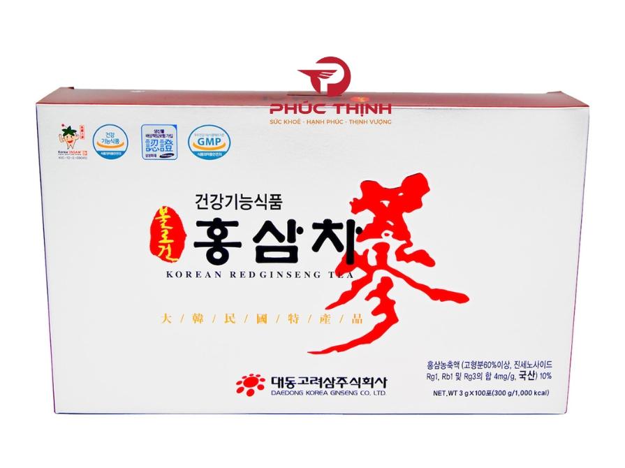 Hình ảnh sản phẩm trà hồng sâm 4mg/g (3g*100) - Daedong