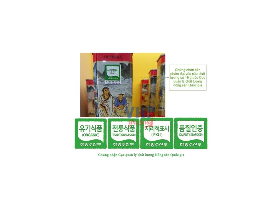 Chứng Nhận Cục Quản Lý Chất Lượng Nông Sản Quốc Gia – PGI (지리적표시)