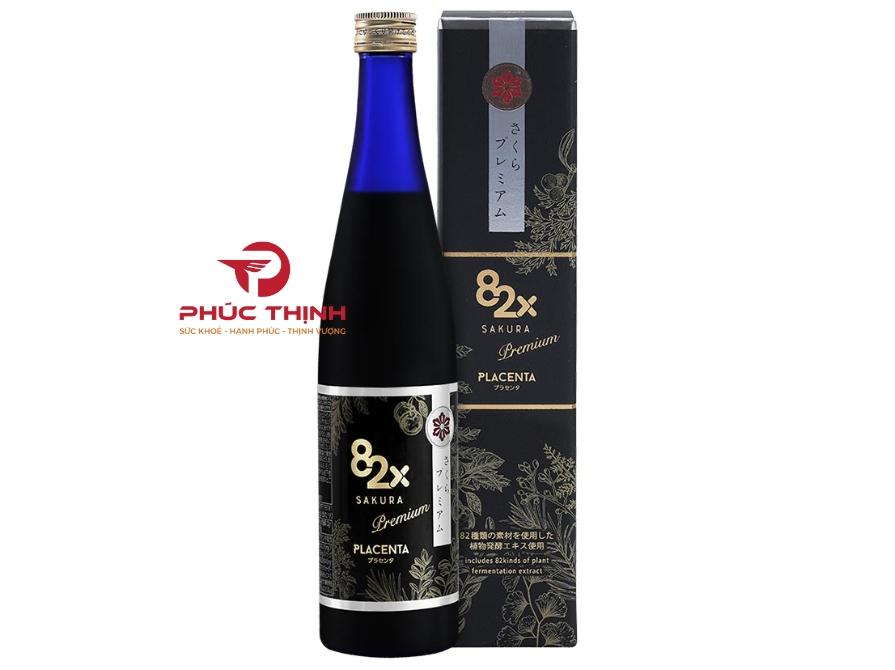 Nước Uống 82X Sakura Placenta Nhật Bản – Chai 500ml