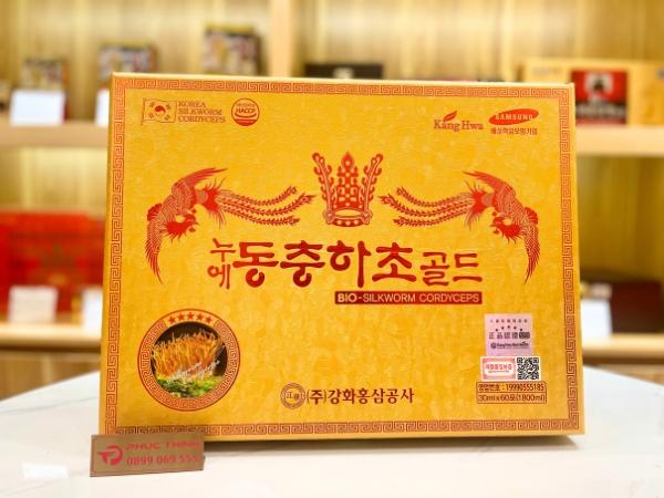 Hình ảnh sản phẩm đông trùng hạ thảo Kanghwa 60 gói hộp vàng
