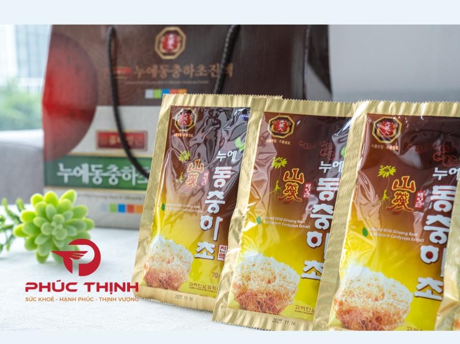 Hình ảnh sản phẩm nước đông trùng hạ thảo sâm núi Hàn Quốc Hộp 30 gói Bio Apgold