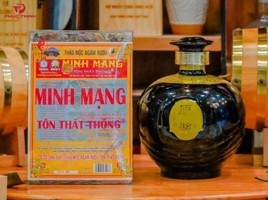 Hình ảnh rượu Minh Mạng tại cố đô