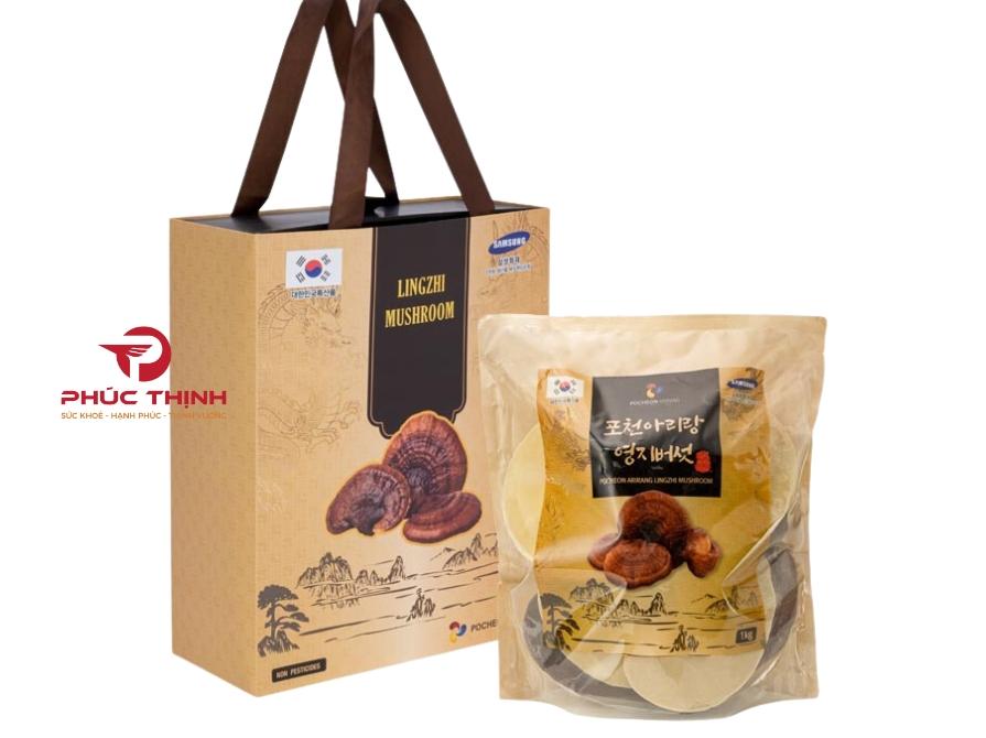 Hình ảnh sản phẩm nấm linh chi Hàn Quốc (4-6 lá)