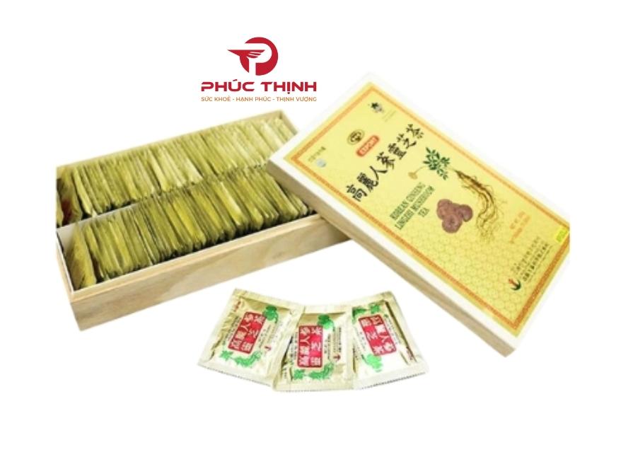 Hình ảnh sản phẩm trà sâm linh chi Bio Hàn Quốc hộp 100 gói