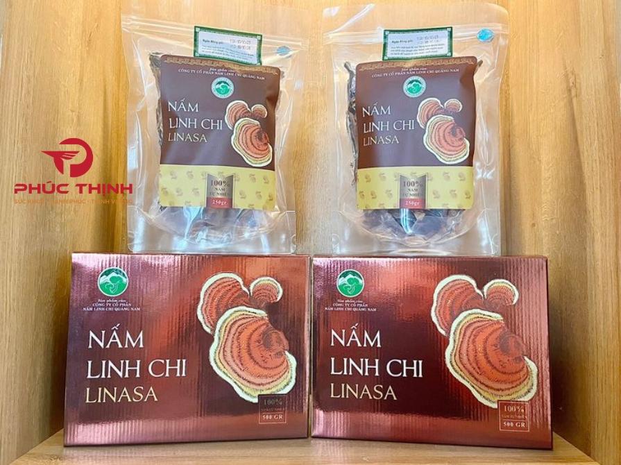 Hình ảnh sản phẩm nấm linh chi Linasa (thái lát) - 1kg