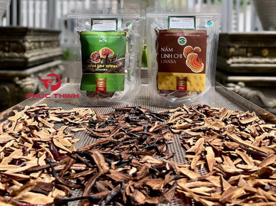 Hình ảnh sản phẩm nấm linh chi Linasa thái lát 500gr