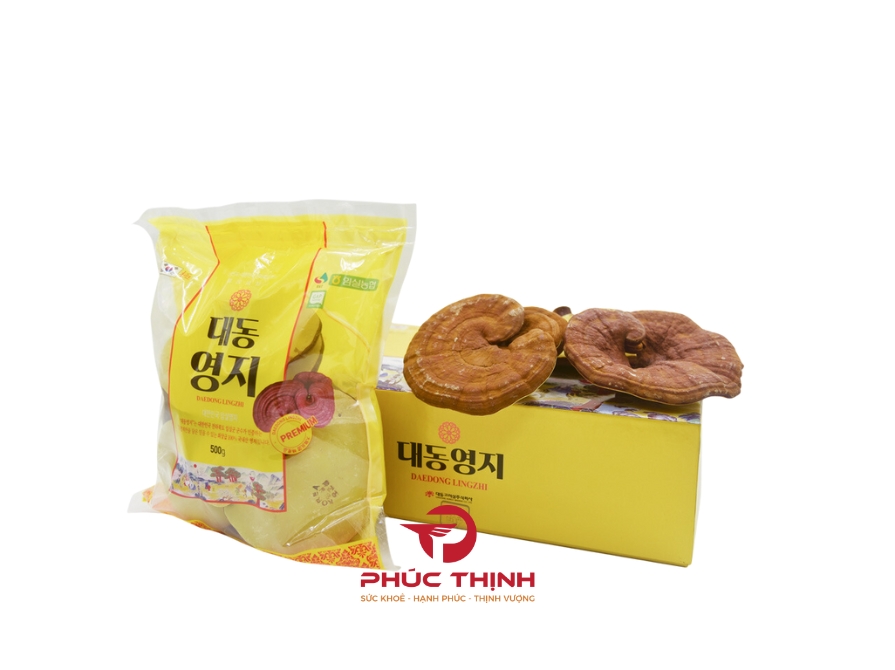 Sản phẩm linh chi Hàn Quốc đang được ưa chuộng tại sâm nấm Phúc Thịnh