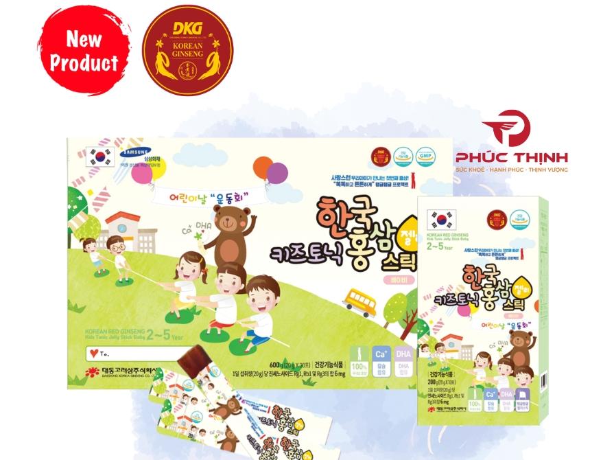 Hình ảnh sản phẩm hồng sâm Hàn Quốc cho bé đang được ưa chuộng tại sâm nấm Phúc Thịnh
