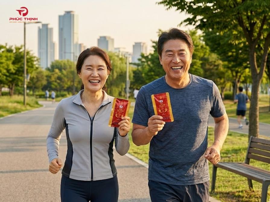 Sâm gói Hàn Quốc là dạng sản phẩm tiện lợi dễ sử dụng, dễ duy trì