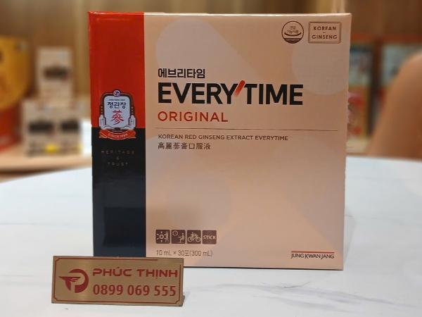 Hình ảnh sản phẩm nước tinh chất hồng sâm Everytime Original KGC 30 gói x10ml