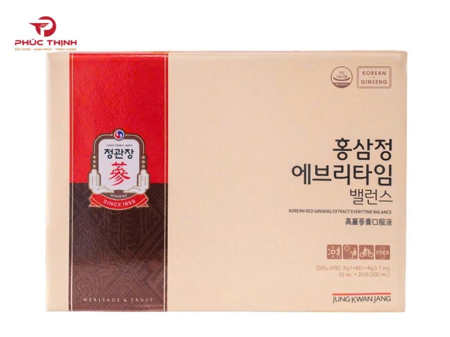 Hình ảnh sản phẩm nước hồng sâm KGC Extract Everytime Balance (30 gói)