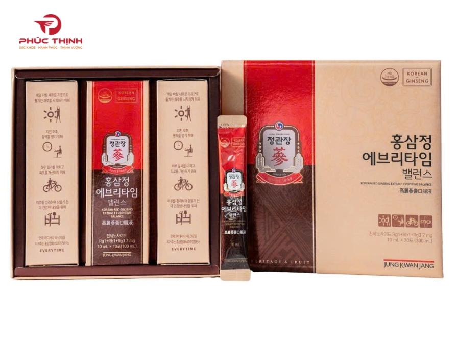 Hình ảnh sản phẩm nước hồng sâm KGC Extract Everytime Balance (30 gói)