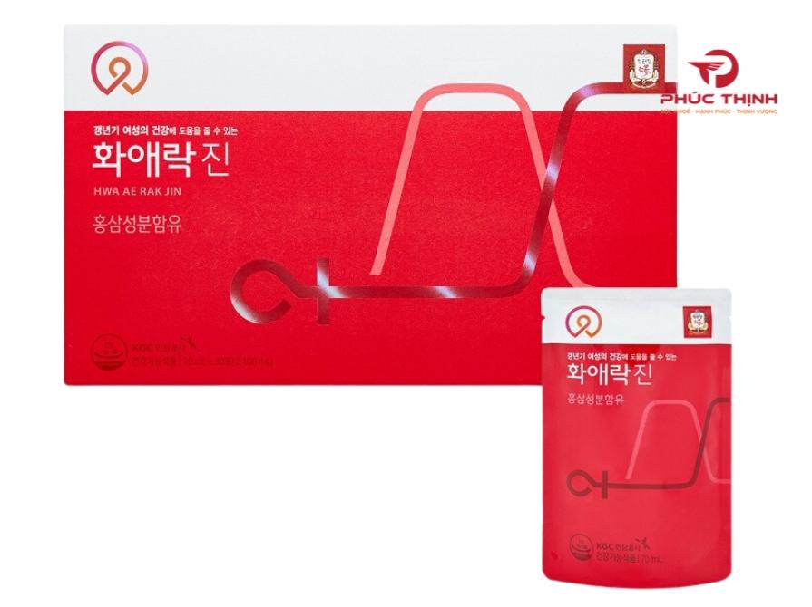 Sản phẩm nước uống hồng sâm đang được ưa chuộng tại sâm nấm Phúc Thịnh