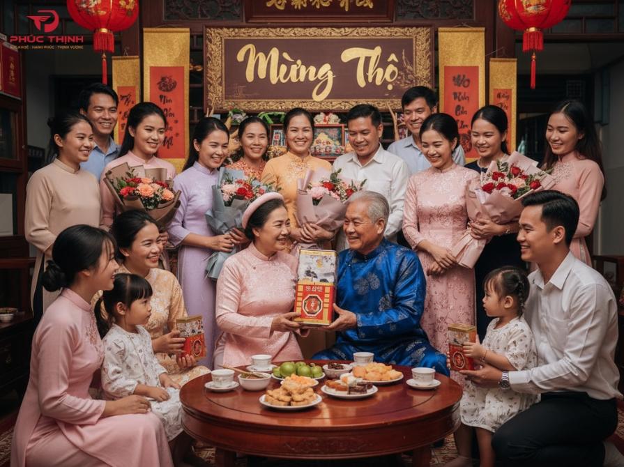 Mừng thọ là nét đẹp văn hóa lâu đời của người Việt