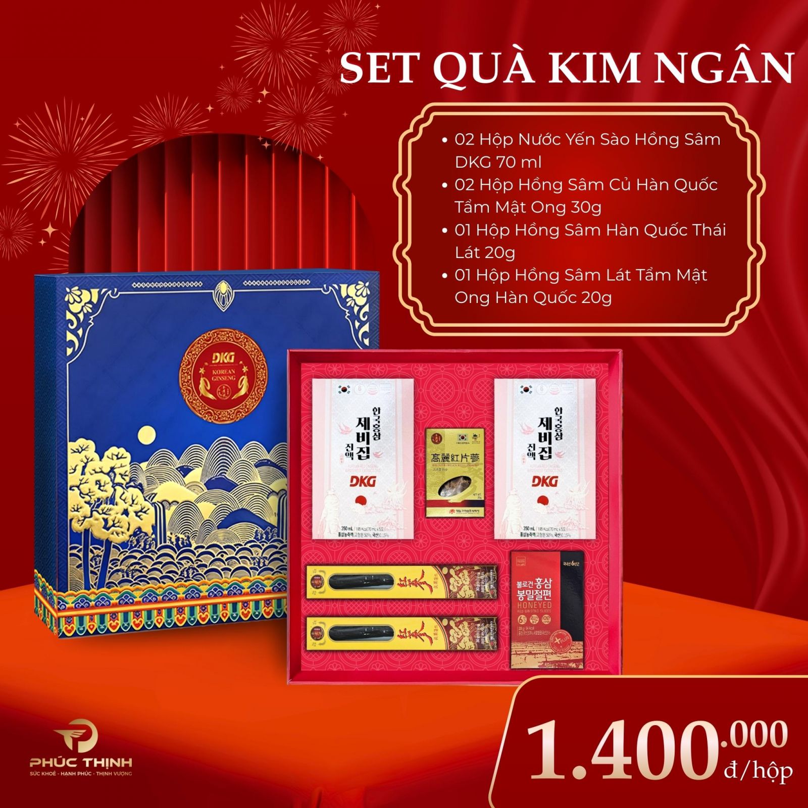 Những set quà Tết kết hợp sâm - yến sẽ là sự lựa chọn hoàn hảo khi bạn chưa biết lựa chọn sản phẩm nào