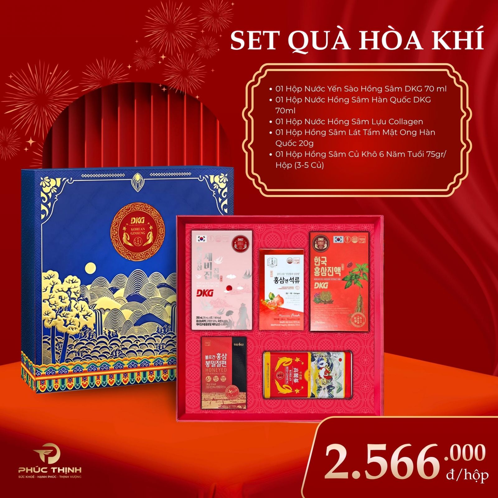 Set quà Tết Hàn Quốc Hòa Khí trị giá 2.566.000 