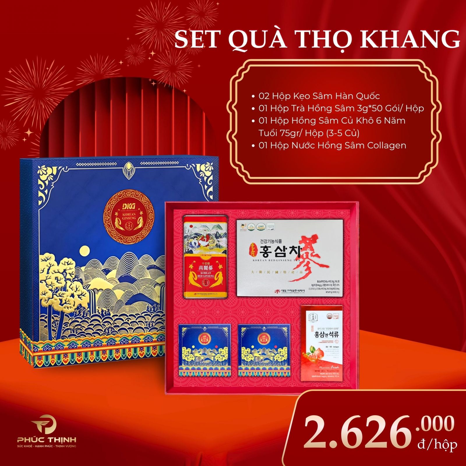 Set quà Tết Hàn Quốc Thị Khang trị giá 2.626.000 