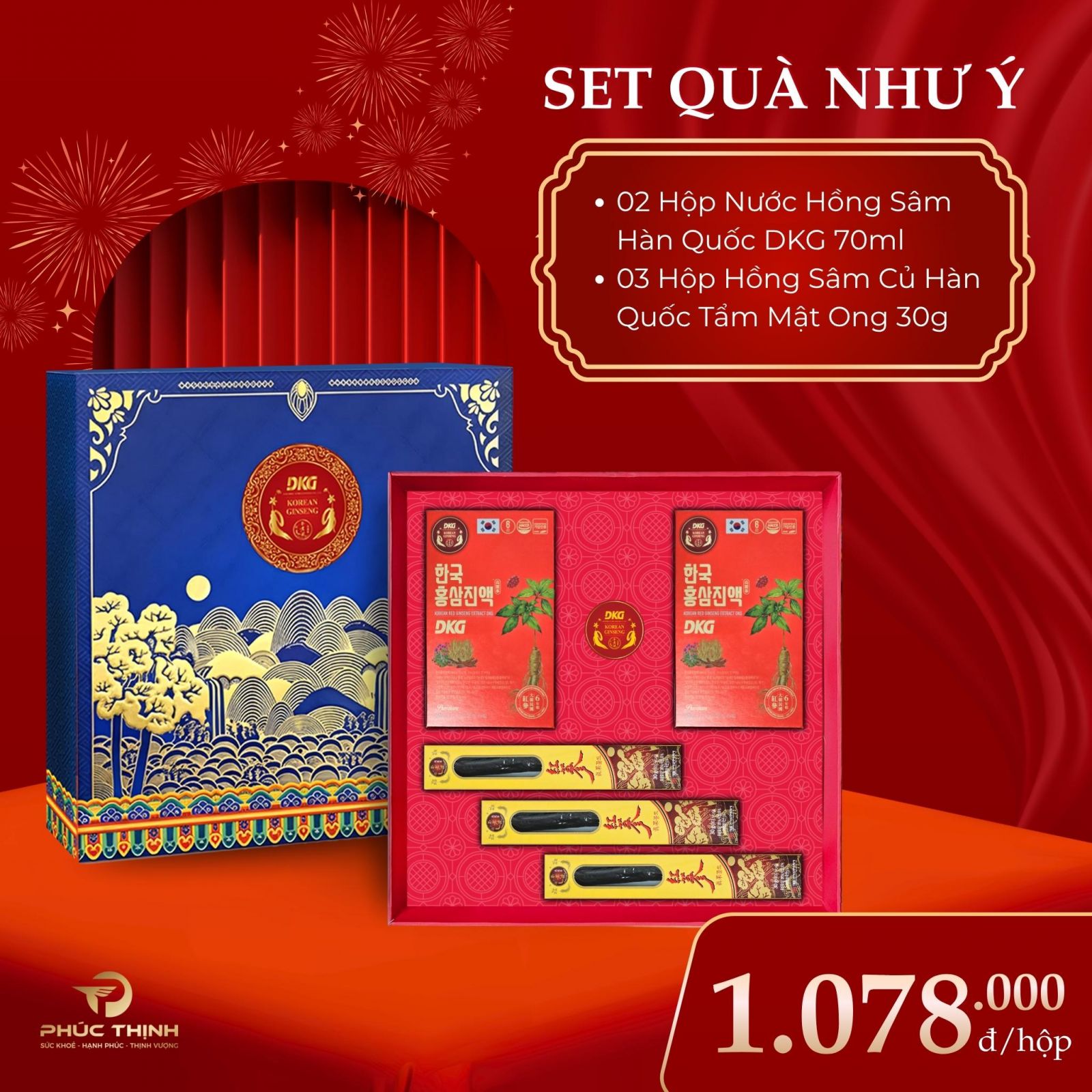 Set quà Tết Hàn Quốc Như Ý trị giá 1.078.000 