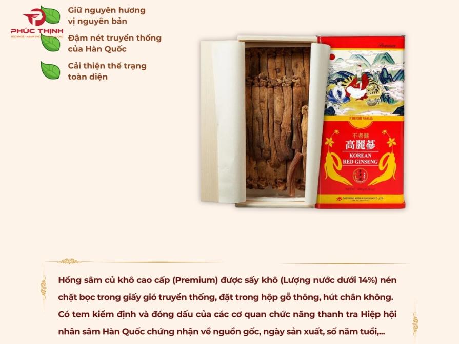 Hướng dẫn sử dụng hồng sâm củ khô Deadong