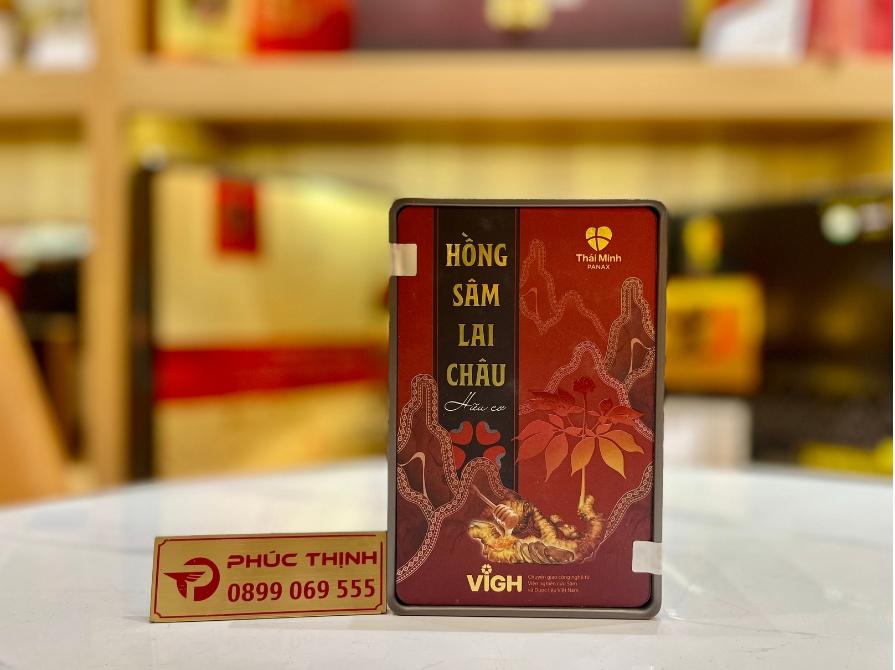 Sản phẩm hồng sâm Lai Châu Thái Minh hữu cơ (hộp 14 gói) đang được bán với giá 1.320.000
