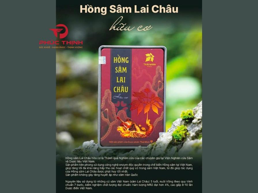 Hình ảnh sản phẩm hồng sâm Lai Châu hữu cơ