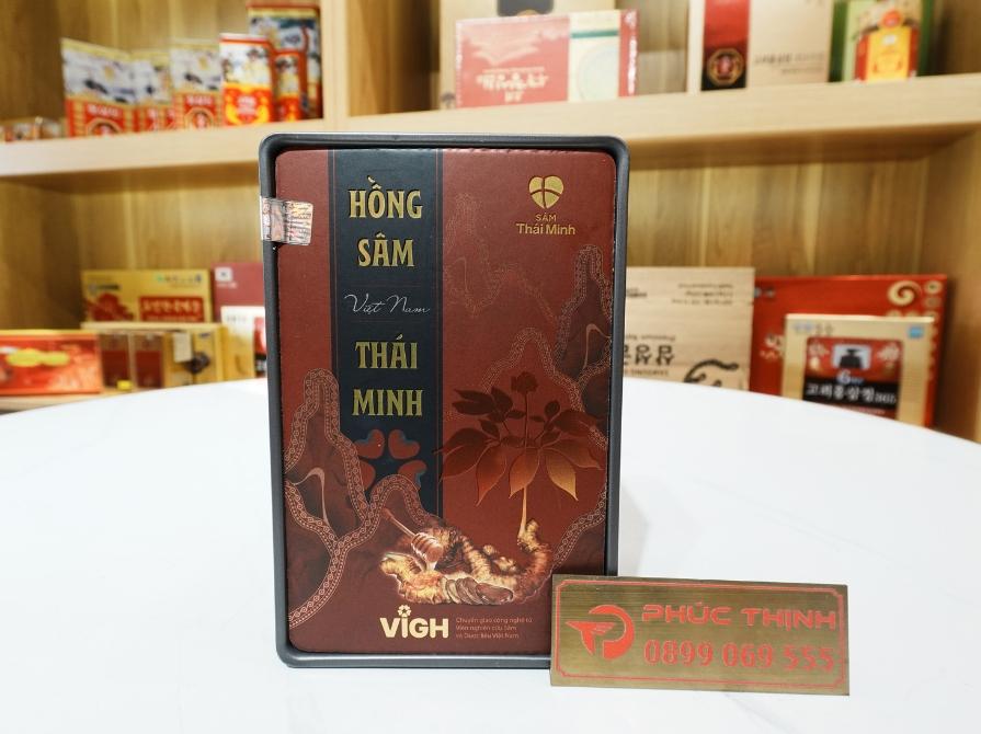 Hình ảnh sản phẩm hồng sâm Lai Châu Thái Minh hữu cơ (hộp 14 gói)
