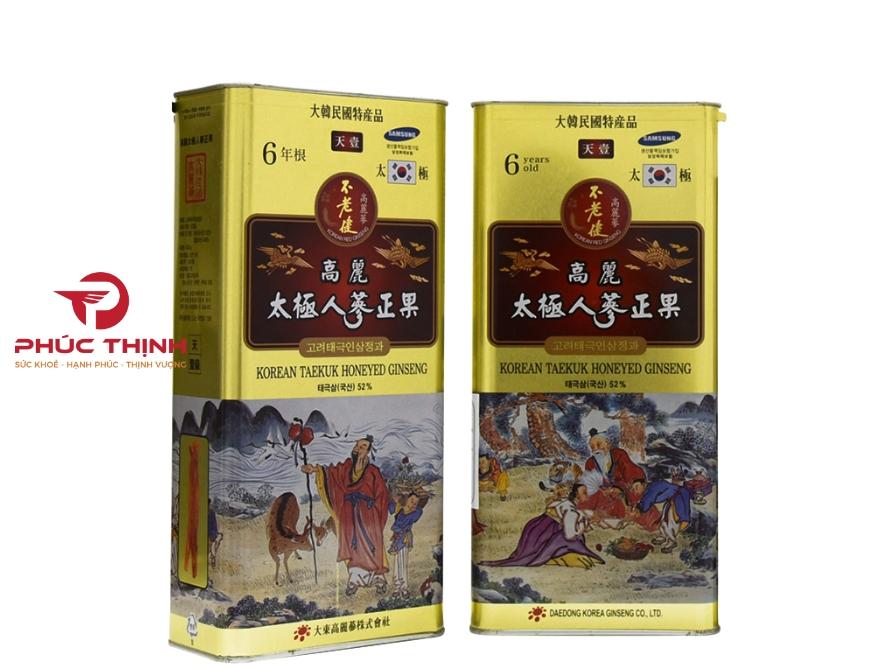 Hình ảnh sản phẩm thiên sâm Hàn Quốc 6 năm tuổi đang được ưa chuộng tại sâm nấm Phúc Thịnh