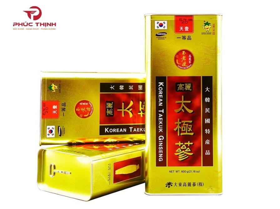 Sản phẩm thiên sâm Hàn Quốc đang được ưa chuộng tại sâm nấm Phúc Thịnh