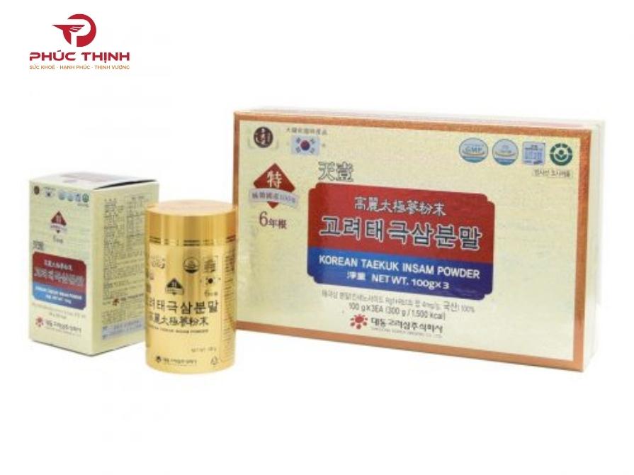 Sản phẩm thiên sâm Hàn Quốc đang được ưa chuộng tại sâm nấm Phúc Thịnh