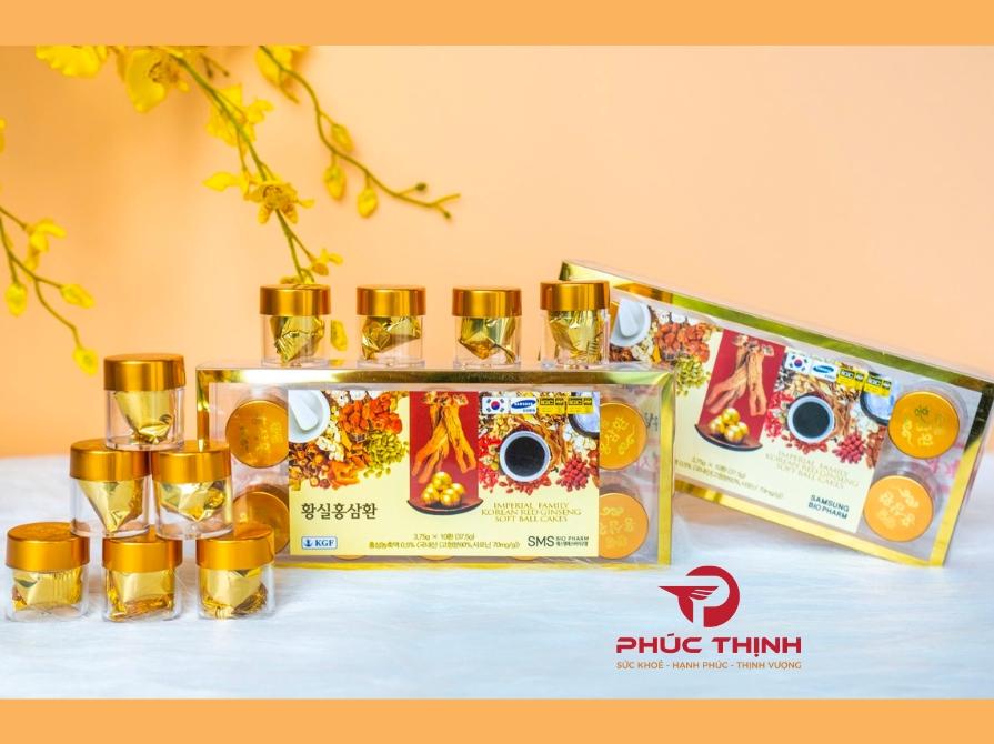 Hình ảnh sản phẩm viên hoàn hồng sâm Imperial Family Korean Red Gingseng Soft ball cakes