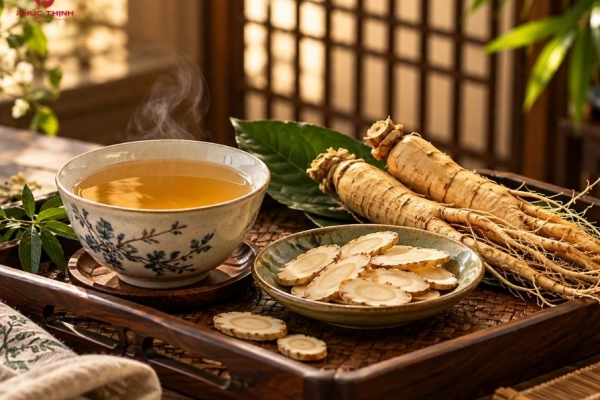 Trà sâm - Một tách trà, một cách chăm sóc sức khỏe