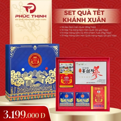 Set quà tặng Tết Hàn Quốc Khánh Xuân